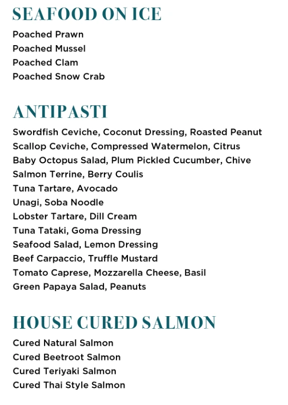 Beach Road Kitchen Seafood And Antipasti Menu 2024