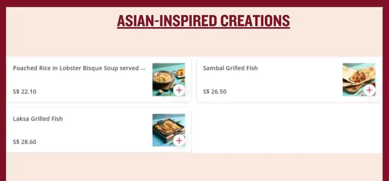 Dancing Crab – Asian – Inspired Creations Menu 2024