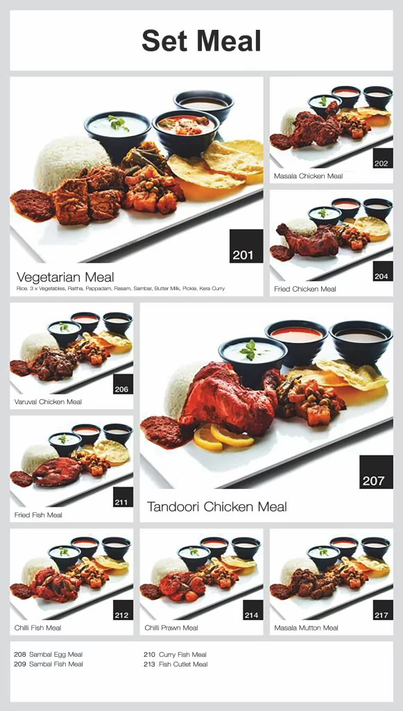 Kamala Restaurant Set Meals Menu Price 2024