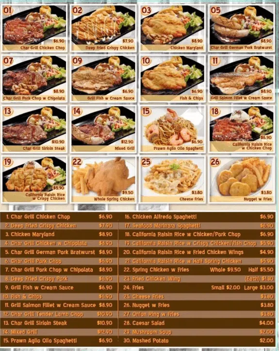Top Corner Western Food Singapore Side And Snack’s Menu Price 2024