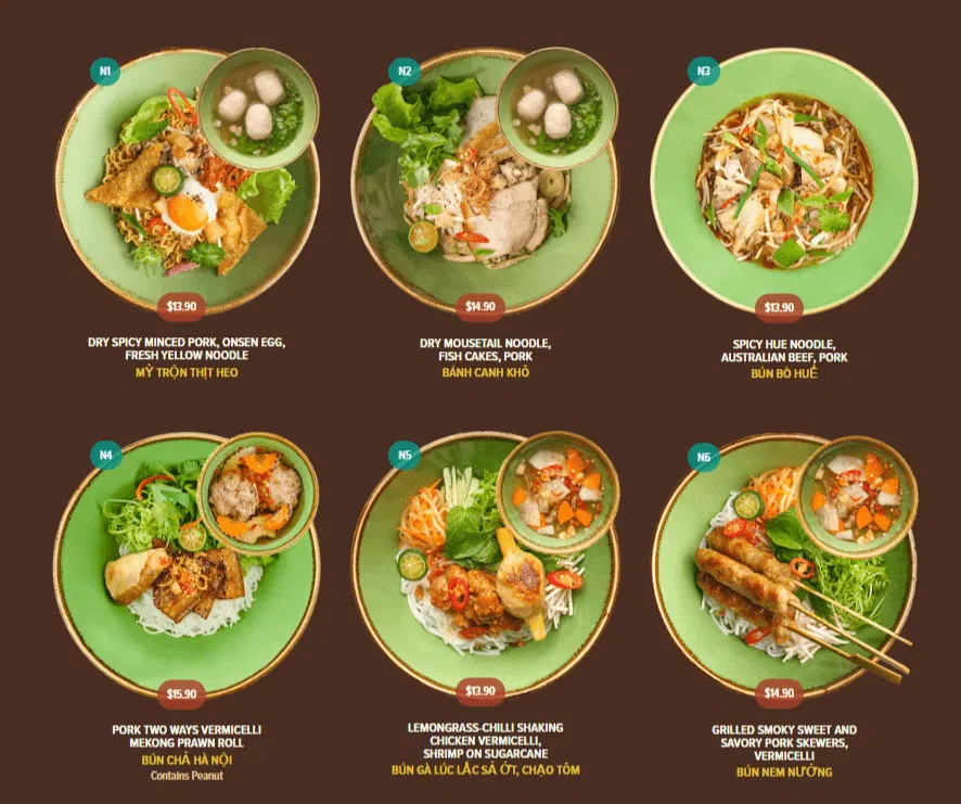 NamNam Singapore Menu – Speciality Noodles  2024