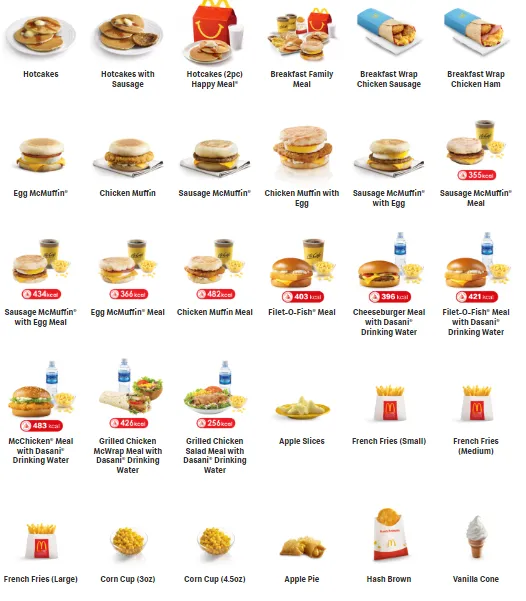 McDonalds Menu & Price List Singapore Updated 2023