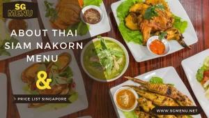 Thai Siam Nakorn Menu