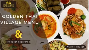 golden thai village menu