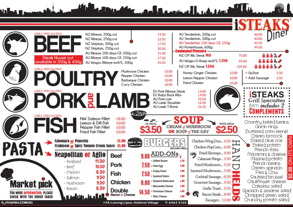 Isteaks Singapore Beef Menu With Price 2024