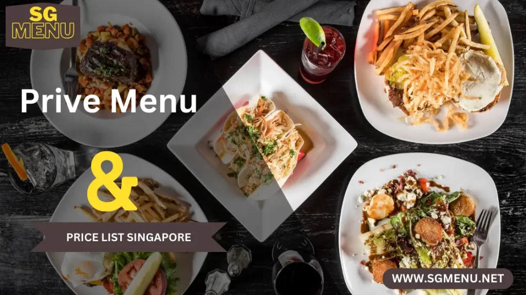 prive menu singapore 2024