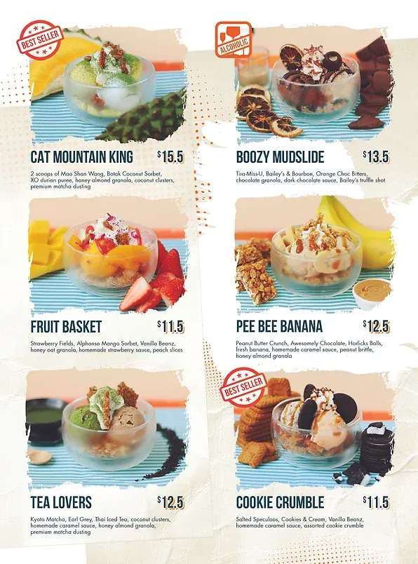 Udders Ice Cream Singapore Menu – Ice Cream Scoops 2024