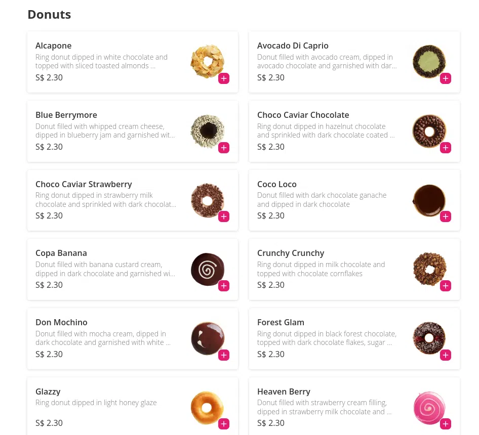J.CO Donuts & Coffee Donuts Menu 2024