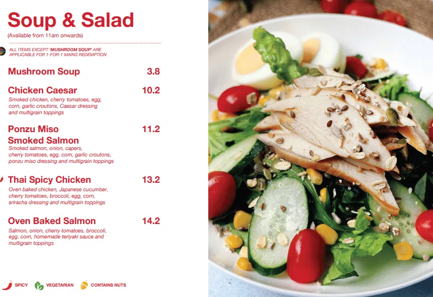 Swissbake Soup And Salad Menu 2024