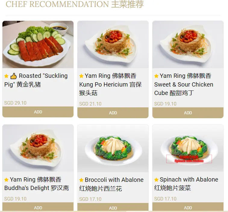 D’LIFE CHEF RECOMMENDATIONS MENU PRICES 2024