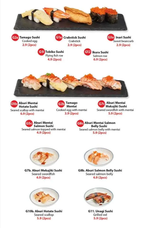 Kazoku Japanese Cuisine Sushi Menu updated 2024