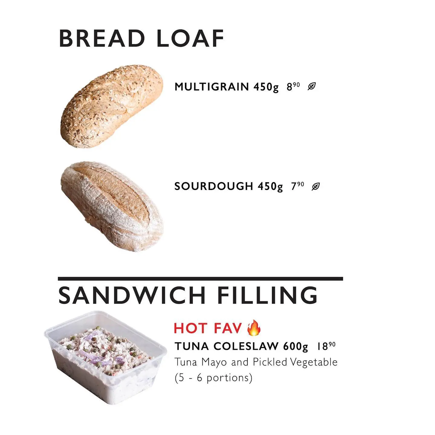 Kith Cafe Bread Loaf And Sandwich Menu 2024